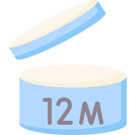 12 months lotion skin care 12 months icon