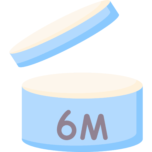 6 months skincare 6 months product icon