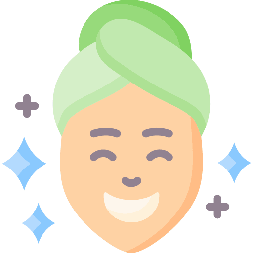 Facial massage facial mask beauty massage icon