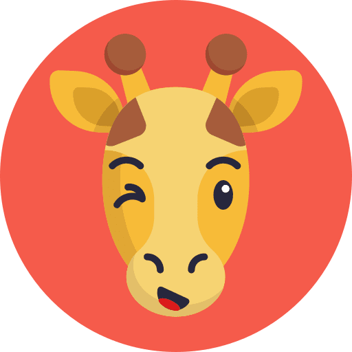 Giraffe feelings smileys emoji icon Giraffe feelings smileys emoji icon