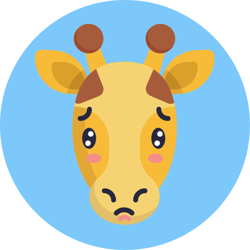 Sad animal smileys wild life icon Sad animal smileys wild life icon