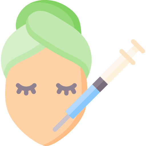 Botox dermal filler healthcare and medical beauty icon Botox dermal filler healthcare and medical beauty icon