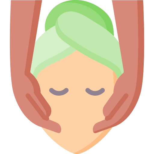 Facial massage skincare facial treatment wellness icon Facial massage skincare facial treatment wellness icon