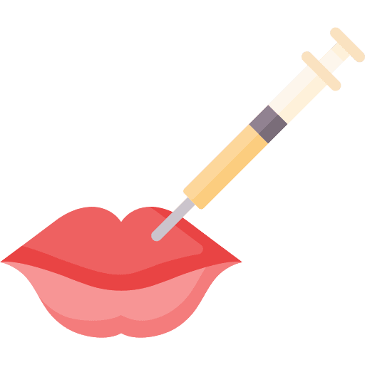 Lip filler lip augmentation injection mouth icon Lip filler lip augmentation injection mouth icon