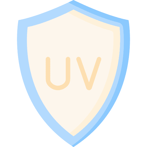Uv protection shield security prevention icon Uv protection shield security prevention icon