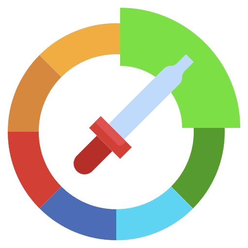Color wheel graphic design color picker art and design icon