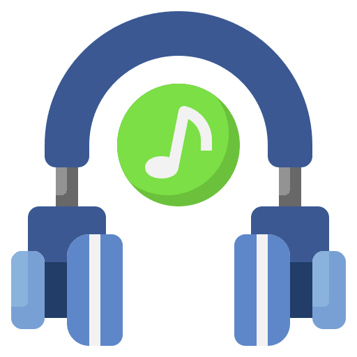 Music electronics art and design earphones icon Music electronics art and design earphones icon