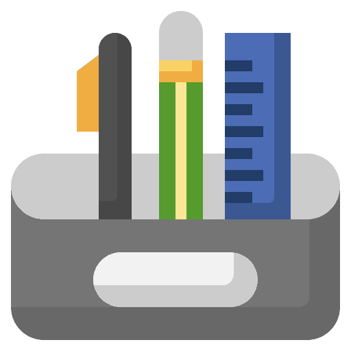 Stationary study education centimeter icon Stationary study education centimeter icon