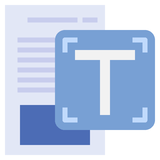 Type text document files and folders icon Type text document files and folders icon