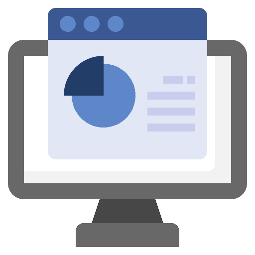 Website stats electronics statistics icon Website stats electronics statistics icon
