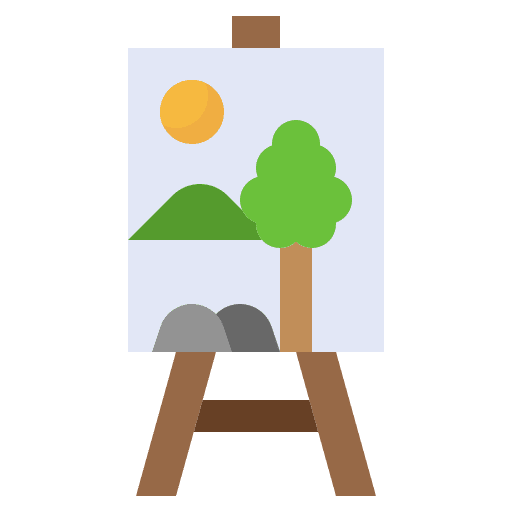 Canvas creation canvas art lessons icon Canvas creation canvas art lessons icon