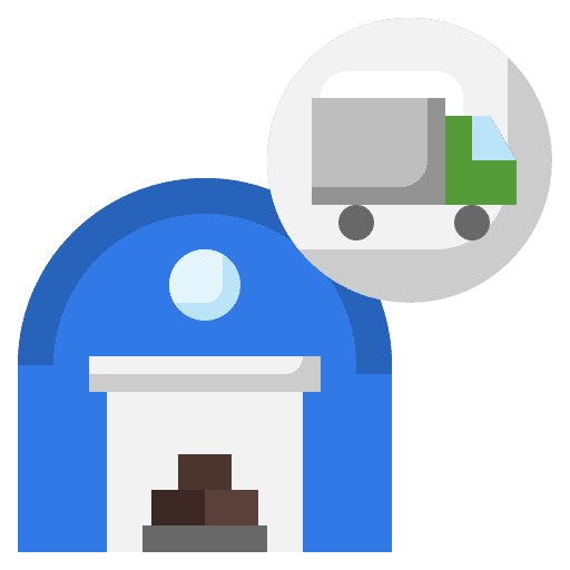 Delivery truck shipping and delivery logistics truck icon Delivery truck shipping and delivery logistics truck icon