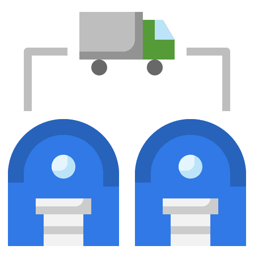 Distribution supplier distribution factory icon