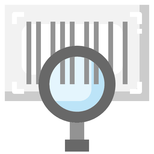 Bar code scan ecommerce search icon Bar code scan ecommerce search icon