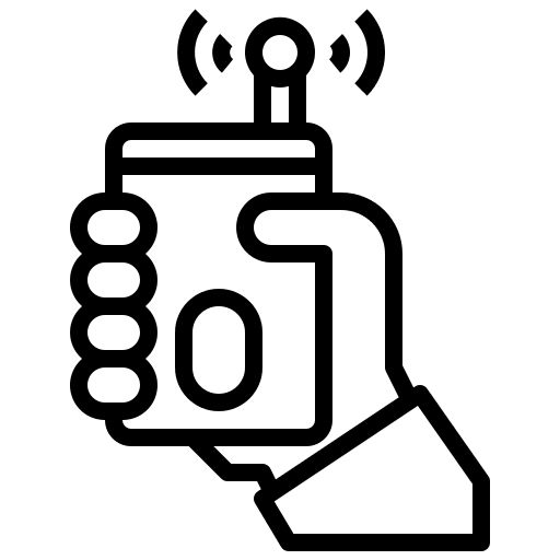 Tracker signal shipping and delivery ping icon