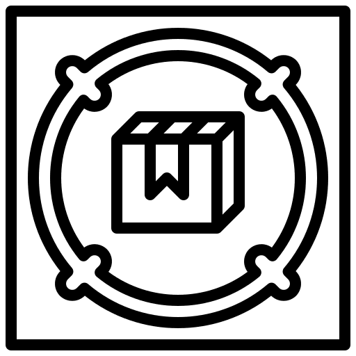 Package shipping and delivery box tracking icon Package shipping and delivery box tracking icon