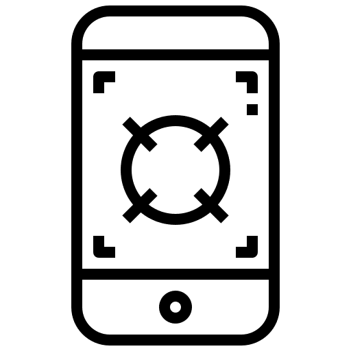 Smartphone target smartphone aim icon Smartphone target smartphone aim icon