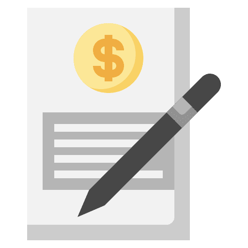 Document money fraud fraudulent icon