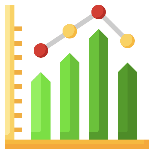 Graph monthly reporting benefits report icon