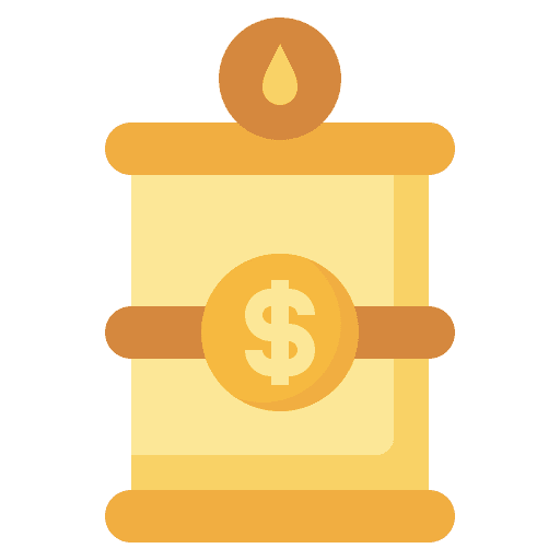Oil emergency oil combustible icon