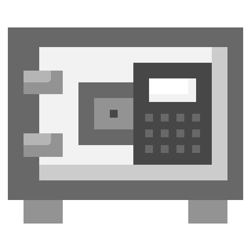 Safety box locker safebox deposit box icon