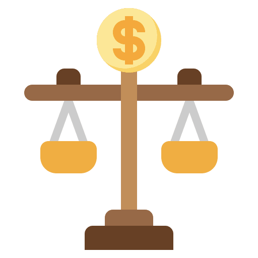 Scales miscellaneous cryptocurrency sign icon
