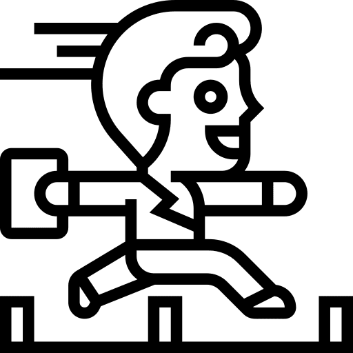 Hurdles success challenge business icon Hurdles success challenge business icon