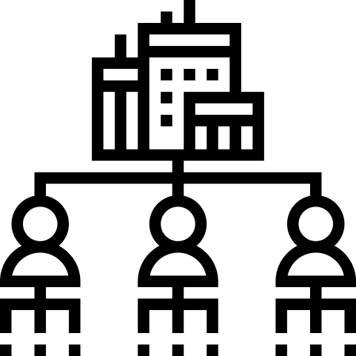 Structure company officer structure icon