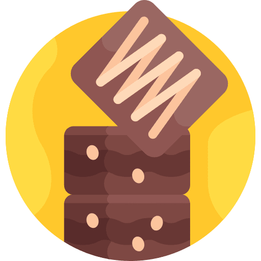 Brownie bakery brownie cocoa icon