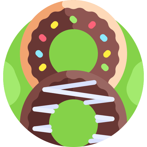 Donut dessert sweet food and restaurant icon Donut dessert sweet food and restaurant icon