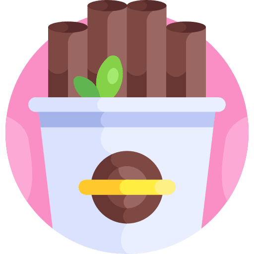 Ice cream biscuit dessert cocoa icon
