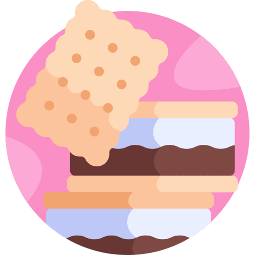 Smore marshmallow food and restaurant snack icon
