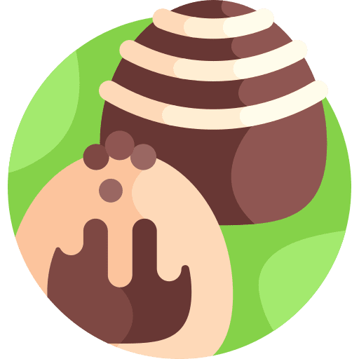 Truffle food and restaurant truffle cocoa icon Truffle food and restaurant truffle cocoa icon