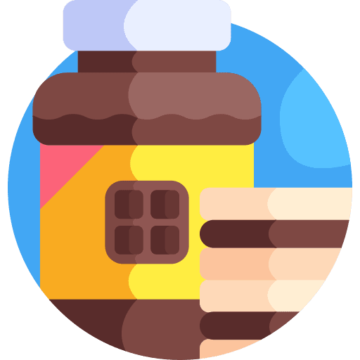 Jam jar food and restaurant chocolate icon Jam jar food and restaurant chocolate icon