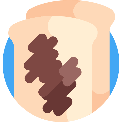 Toast chocolate toast breakfast icon Toast chocolate toast breakfast icon