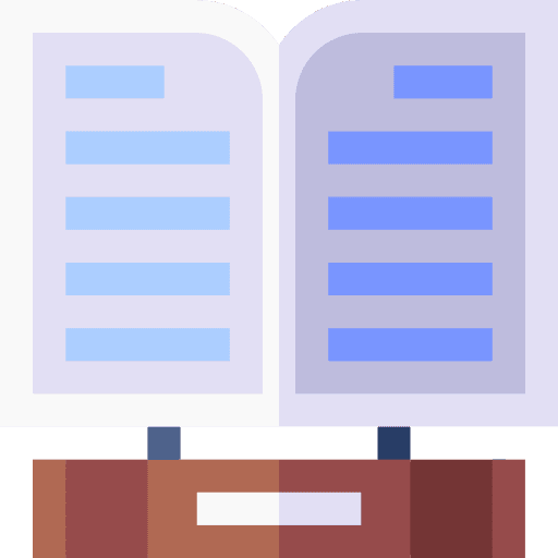 Book relics book exhibit icon