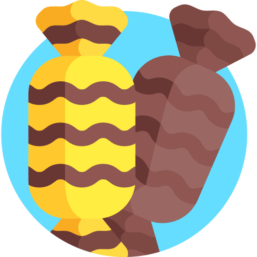 Candy dessert toffee cocoa icon Candy dessert toffee cocoa icon