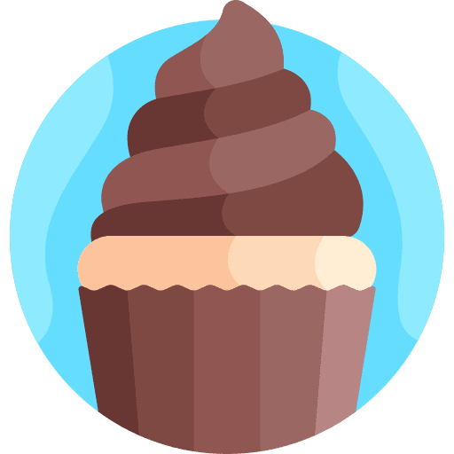 Cupcake food and restaurant chocolate sweet icon Cupcake food and restaurant chocolate sweet icon