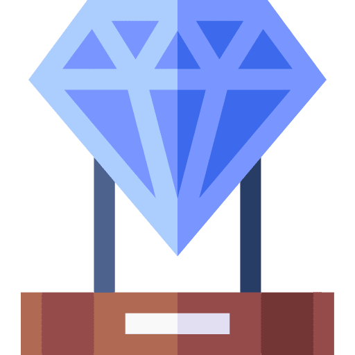 Diamond art and design glass museum icon