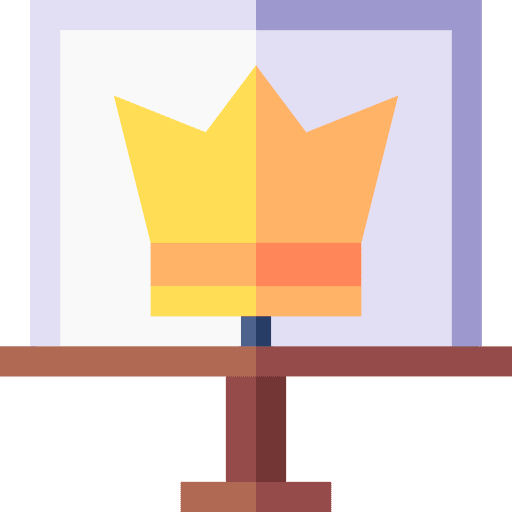 Crown king queen exhibit icon Crown king queen exhibit icon