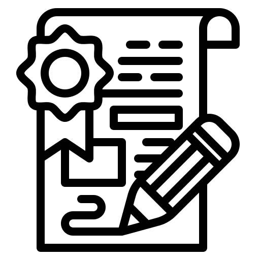 Award writing award copywriting icon