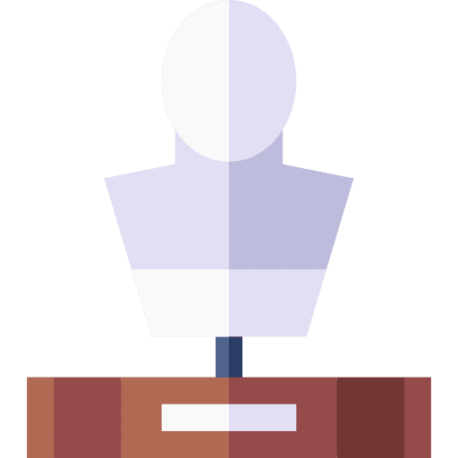Sculpture exhibit bust sculpture icon Sculpture exhibit bust sculpture icon