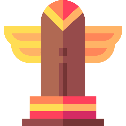 Totem totem aztec pole icon Totem totem aztec pole icon