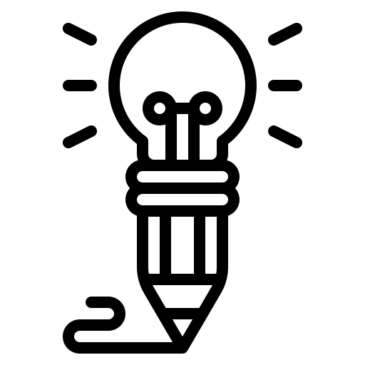 Idea content communications writer icon Idea content communications writer icon