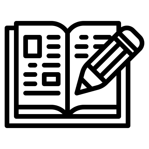 Storytelling note article communications icon Storytelling note article communications icon