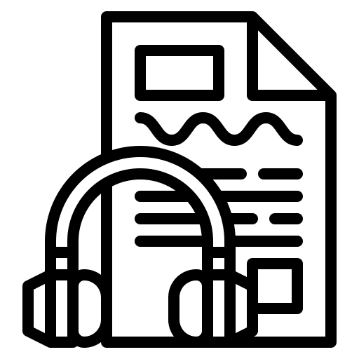 Transcription transcription article script icon Transcription transcription article script icon