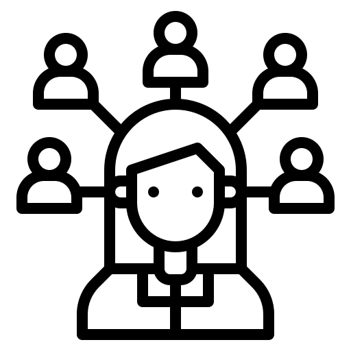 Viral social network communications connection icon Viral social network communications connection icon