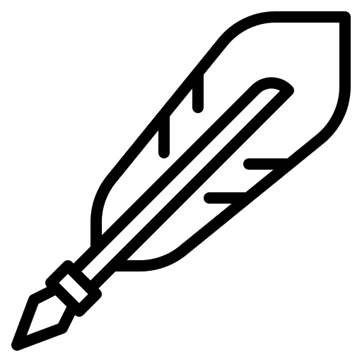 Write ink copywriting poetry icon
