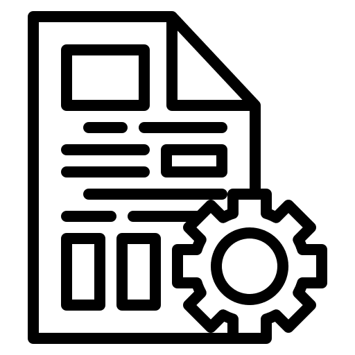 Create communications create settings icon Create communications create settings icon