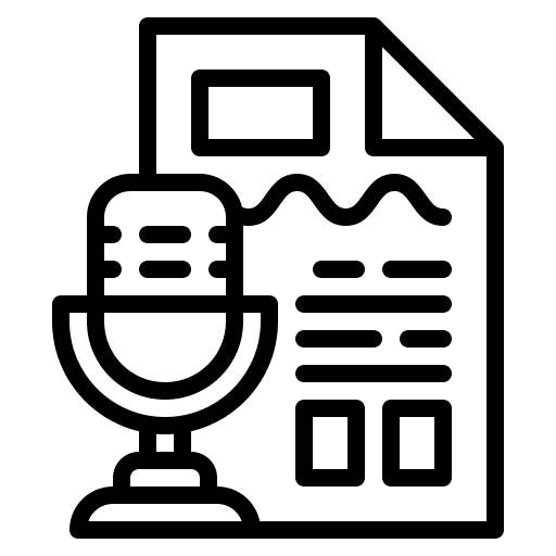 Transcript content transcript communications icon Transcript content transcript communications icon
